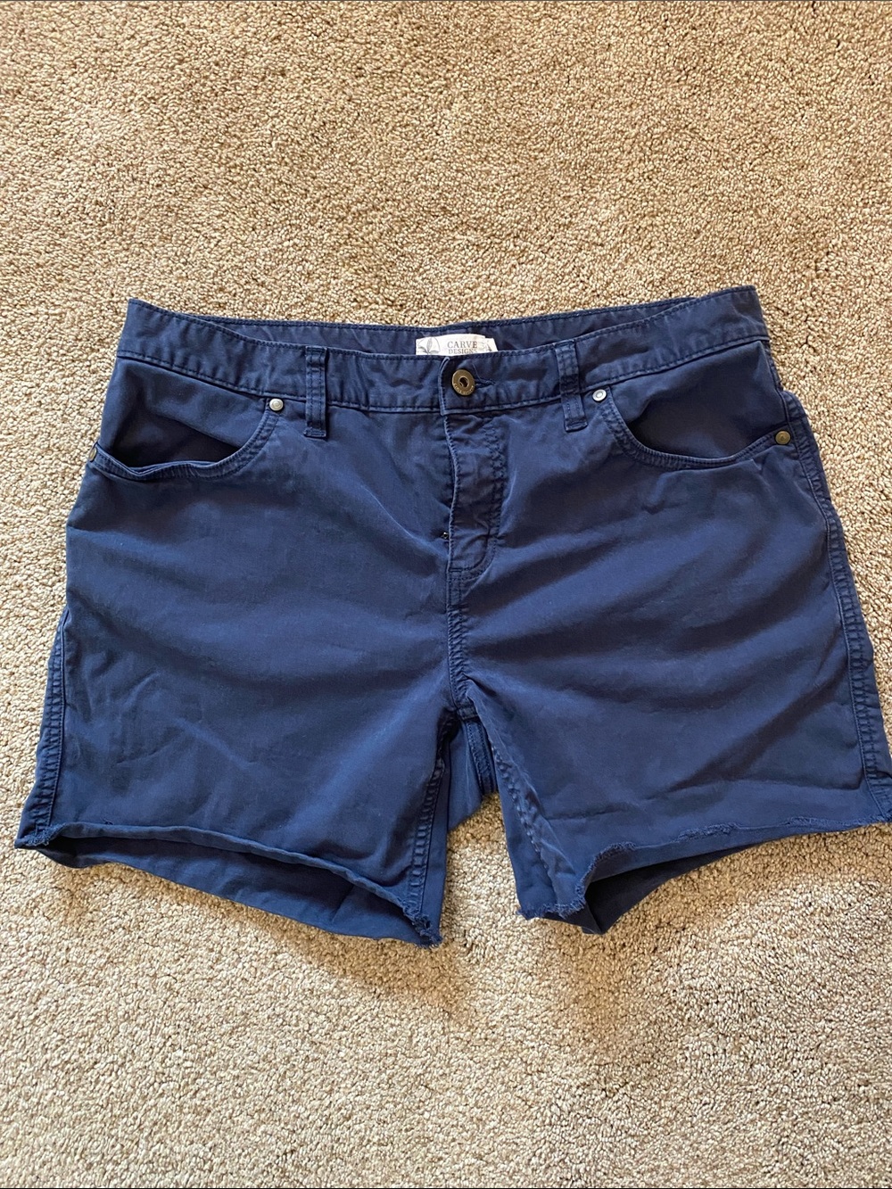 Carve Design Navy Blue Women's Shorts